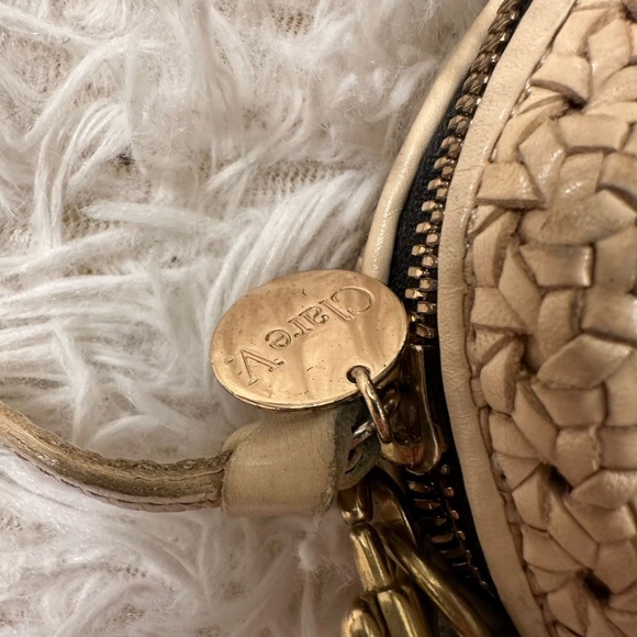 Clare V Midi Sac Cream Rattan Woven Leather Crossbody Bag - Picture 11 of 12